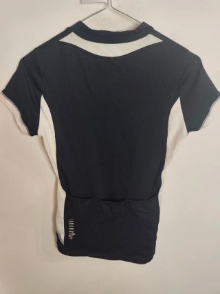 Maglia Ciclismo Rh+ Nera e Bianca