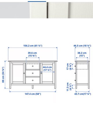 Aparador Hemnes Blanco Madera