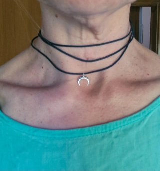Collar Luna Estrellas Plata Aristocrazy