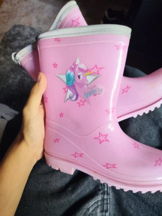 Botas de agua niña unicornio rosa