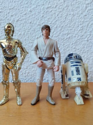 C-3PO Luke y R2-D2 - Star Wars 3.75"