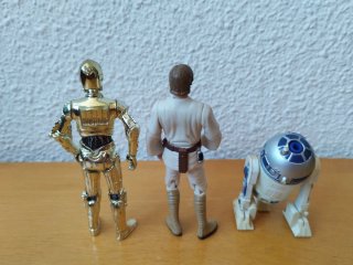 C-3PO Luke y R2-D2 - Star Wars 3.75"