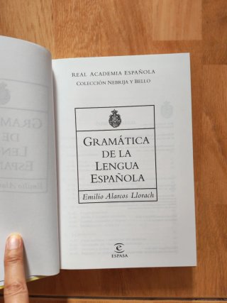 Gramática de la lengua española