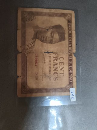 4 Billetes Antiguos Guinea y Mali