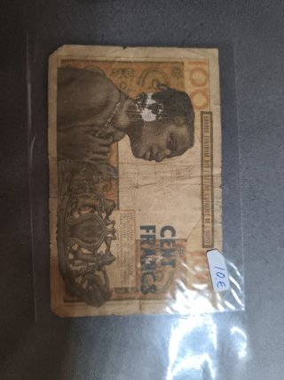 4 Billetes Antiguos Guinea y Mali