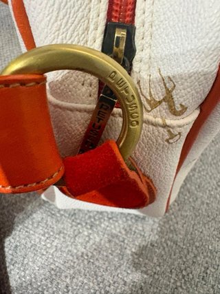 Bolso Petusco Mujer Blanco y Naranja
