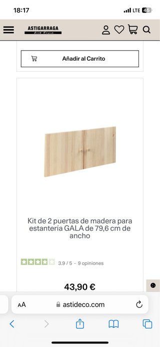 Kit 2 Puertas Gala Astigarraga
