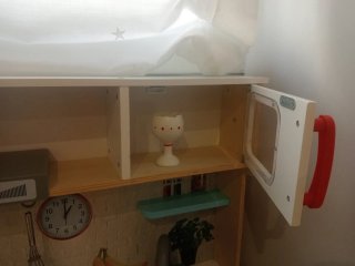 Cocinita de juguete de madera