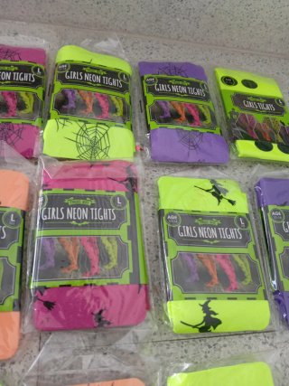 Lote 13 Medias Neón Niña Halloween Talla L