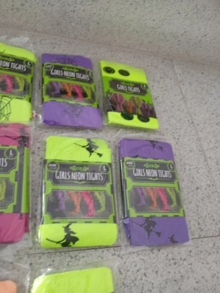 Lote 13 Medias Neón Niña Halloween Talla L