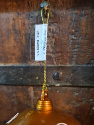 Bolas de Navidad Doradas caja 12 uds