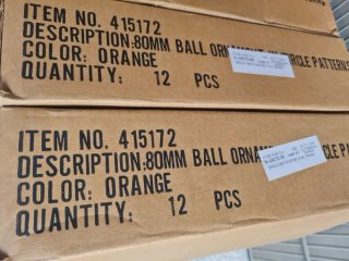 Bolas de Navidad Doradas caja 12 uds