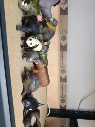 Colección de animales de juguete