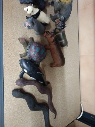 Colección de animales de juguete