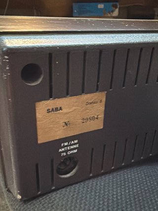 Radio SABA Donau Retro Marrón/Blanco