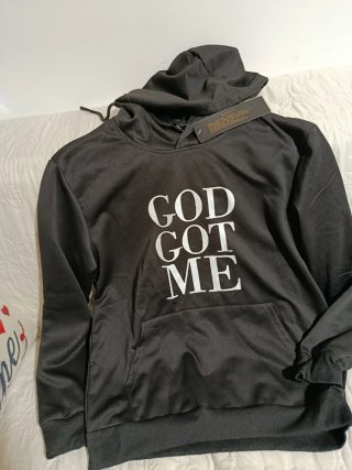 Sudadera Negra God Got Me