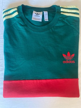 Camiseta Adidas Verde y Roja
