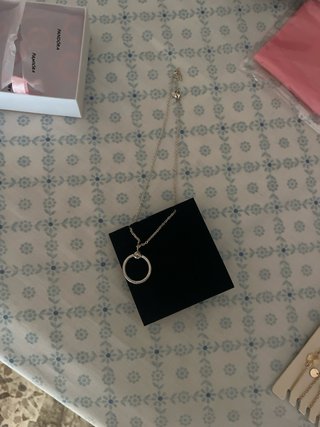Collana Pandora cerchio con pavé