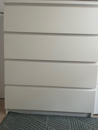 Cómoda Malm Ikea 4 cajones Blanca
