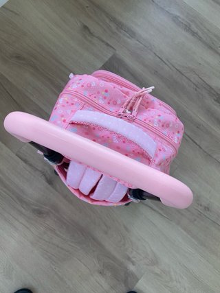 Mochila con ruedas y carrito escolar