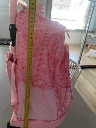 Mochila con ruedas y carrito escolar