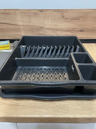 Escurridor de platos negro
