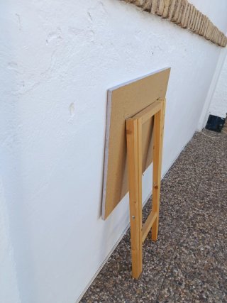 Mesas altas plegables de madera