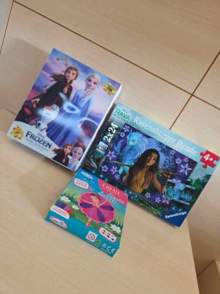 Pack Puzzles Frozen, Raya y Mosaico Bailarina