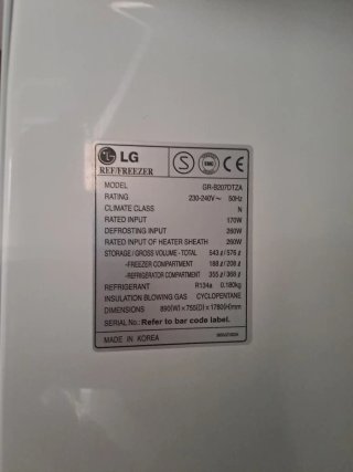 Nevera Americana LG Acero Inoxidable