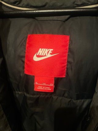Chaqueta abrigo  Nike Hombre Gris y Negra