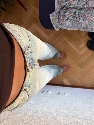 Pantalones vaqueros rectos stradivarius tiro alto