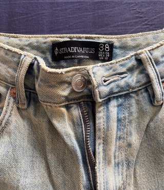Pantalones vaqueros rectos stradivarius tiro alto
