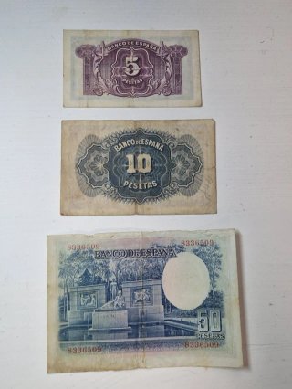 LOTE BILLETES PESETAS 1935