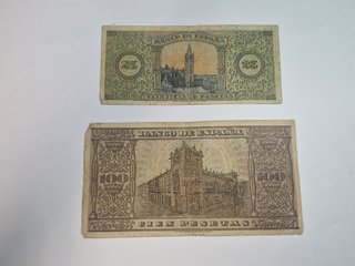 LOTE BILLETES PESETAS 1938