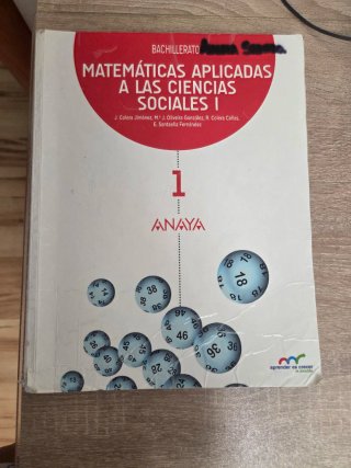 Matemáticas aplicadas a las Ciencias Sociales I...