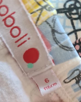 Pijama Boboli menina tam. 6 anos