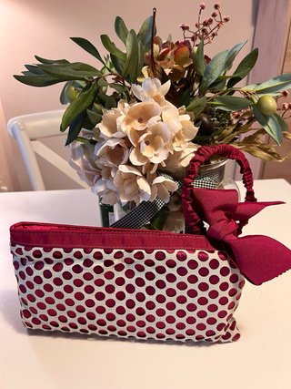 Cartera de mano MO lunares fucsia