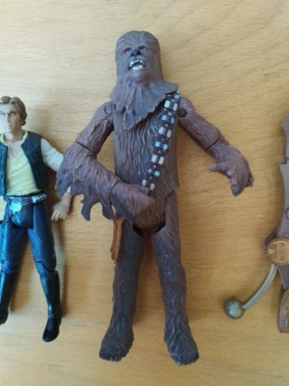 Lote Star Wars - C-3PO Han Solo y Chewbacca