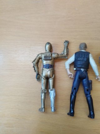 Lote Star Wars - C-3PO Han Solo y Chewbacca