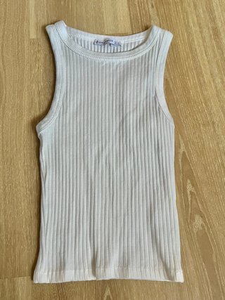 Top blanco Stradivarius Talla XS