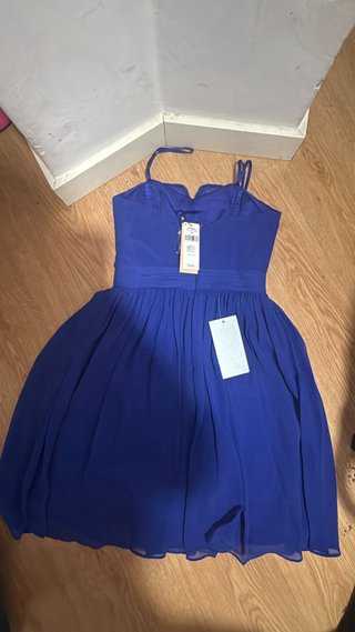 Vestido Tintoretto azul talla S nuevo alta costura