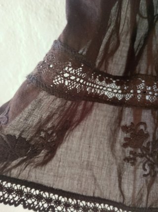 Blusa Zara tirantes encaje S/36