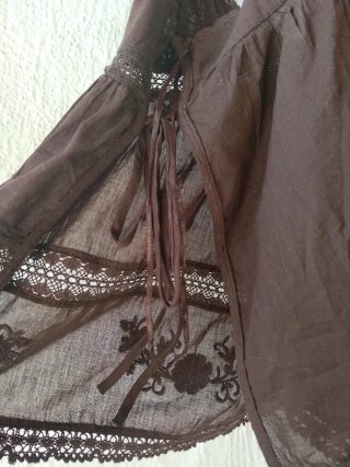 Blusa Zara tirantes encaje S/36