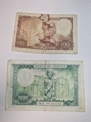 LOTE BILLETES PESETAS 1965