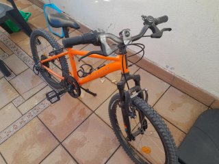 Bicicleta Rockrider 20 Naranja