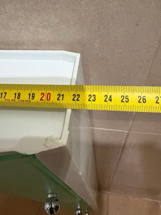 Estantería de baño cristal y metal