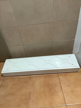 Estantería de baño cristal y metal