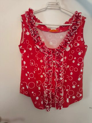 Traje de flamenca Dos piezas rojo con lunares