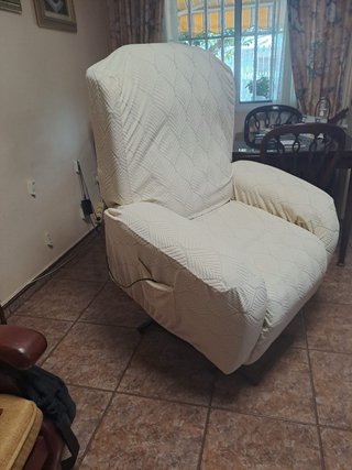 Sillón relax eléctrico beige