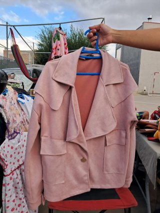 Chaqueta rosa mujer